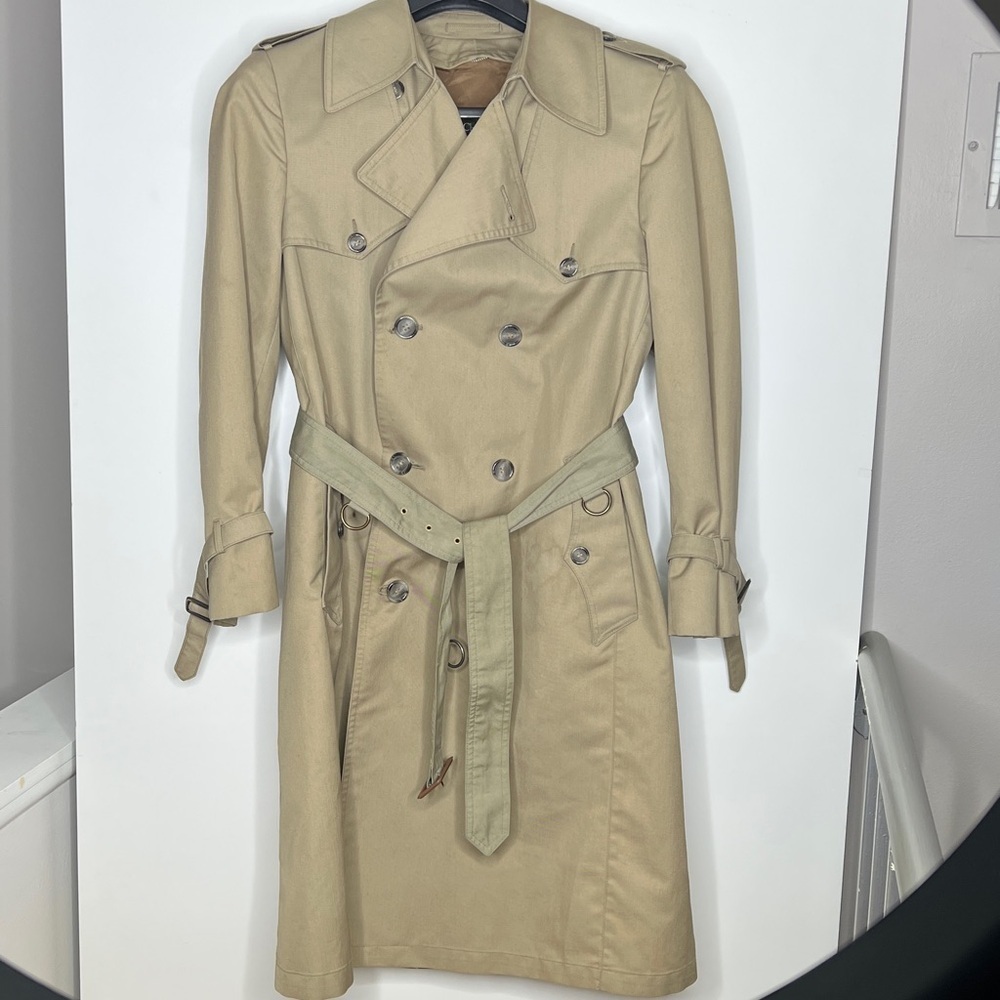 Christian Dior Monsieur Sz 38 S  Double Breasted Trench Coat - Unisex